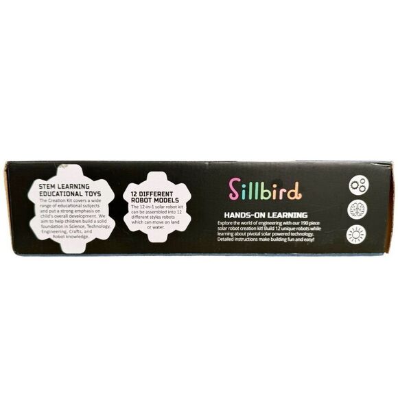 Sillbird Solar Robot Creation Kit STEM Learning Toy. 190 Easy-Build Pieces. NEW. - Picture 4 of 6